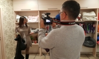 Baltarusijos TV žurnalistai filmuoja reportažą apie Lietuvos moderniausią šunų ir kačių saloną - DOG and CAT